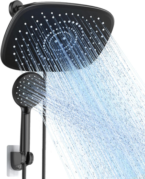 Rain Shower Head with Handheld, High Pressure Rainfall Showerhead Comb ...