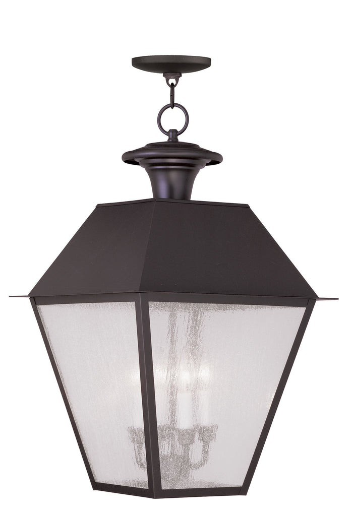 Livex Mansfield 4 Light Bronze Outdoor Chain Lantern - C185-2174-07