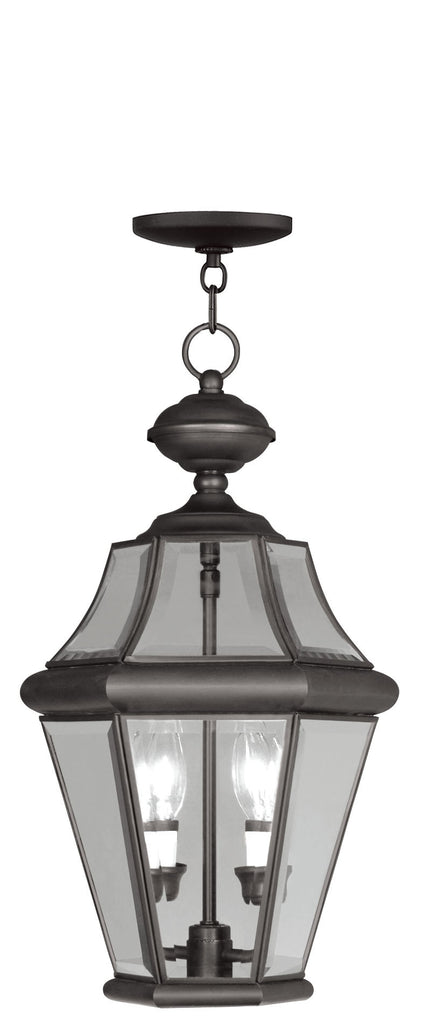 Livex Georgetown 2 Light Bronze Outdoor Chain Lantern - C185-2265-07