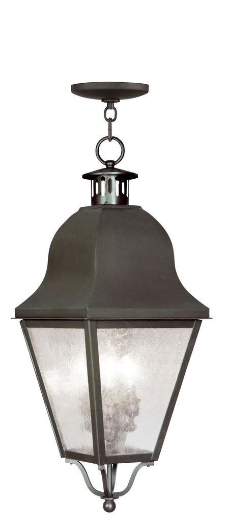 Livex Amwell 3 Light Bronze Outdoor Chain Lantern - C185-2557-07