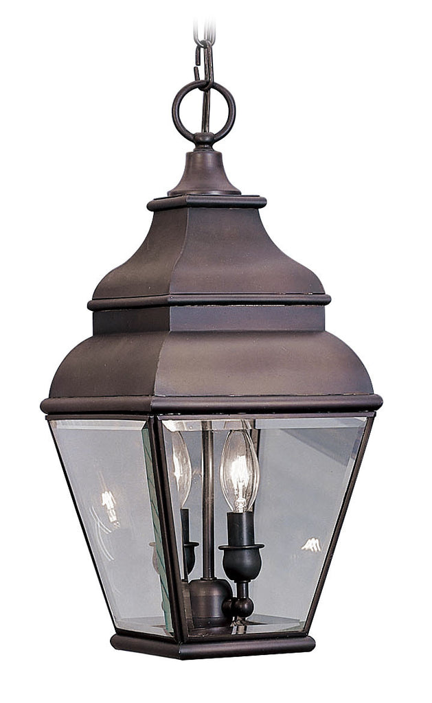 Livex Exeter 2 Light Bronze Outdoor Chain Lantern - C185-2595-07