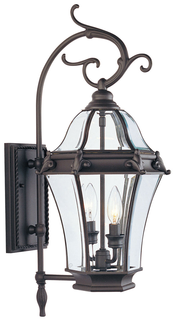 Livex Fleur de Lis 2 Light Bronze Outdoor Wall Lantern - C185-2621-07