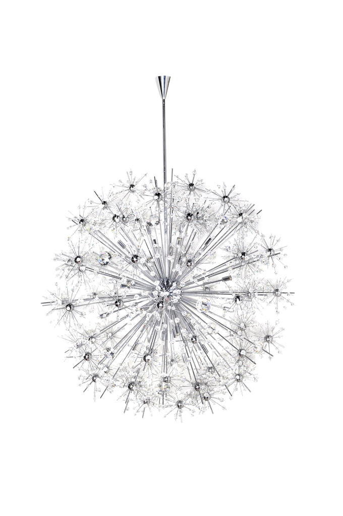 Starfire 40-Light Chandelier Polished Chrome - C157-39747BCPC