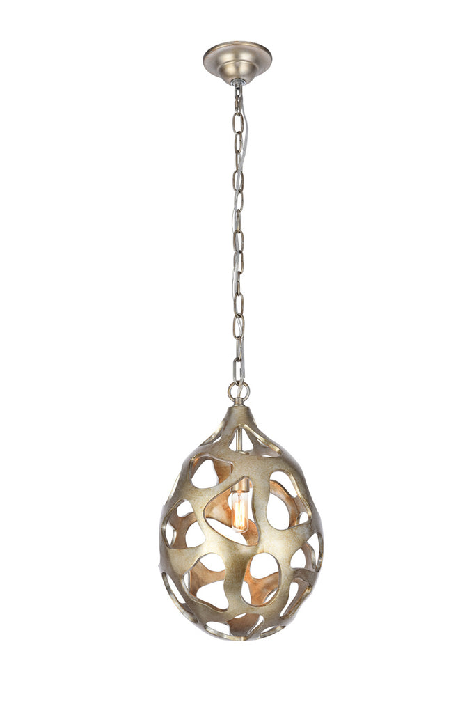 ZC121-1545D10GS - Urban Classic: Bombay 1 light in Gilded Silver chandelier