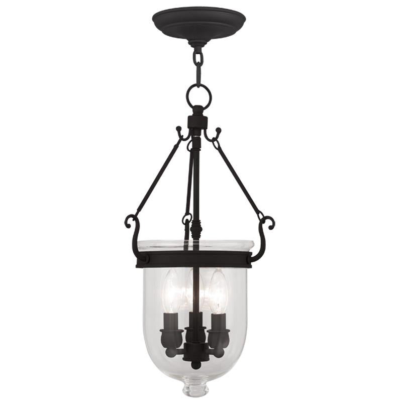 Livex Jefferson 3 Light Black Chain Lantern - C185-5063-04