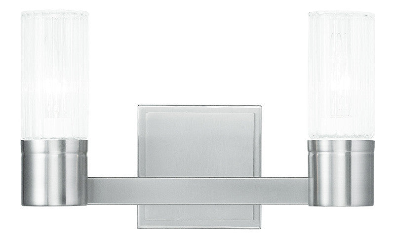 Livex Midtown 2 Light Brushed Nickel Bath Light - C185-50682-91