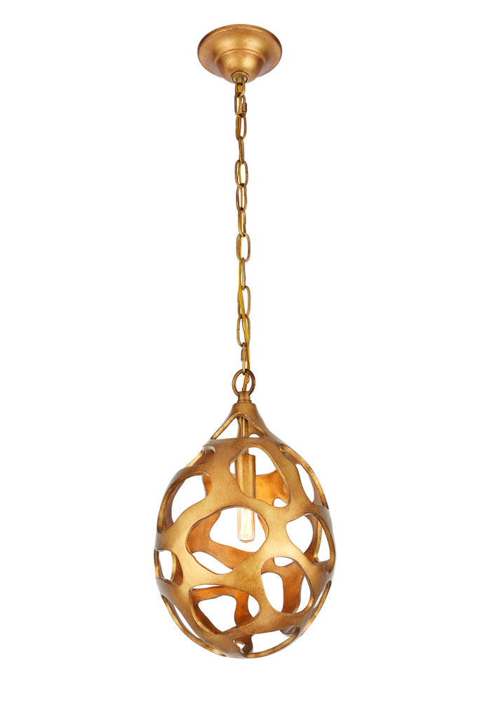 ZC121-1545D10GG - Urban Classic: Bombay 1 light in Gilded Gold chandelier