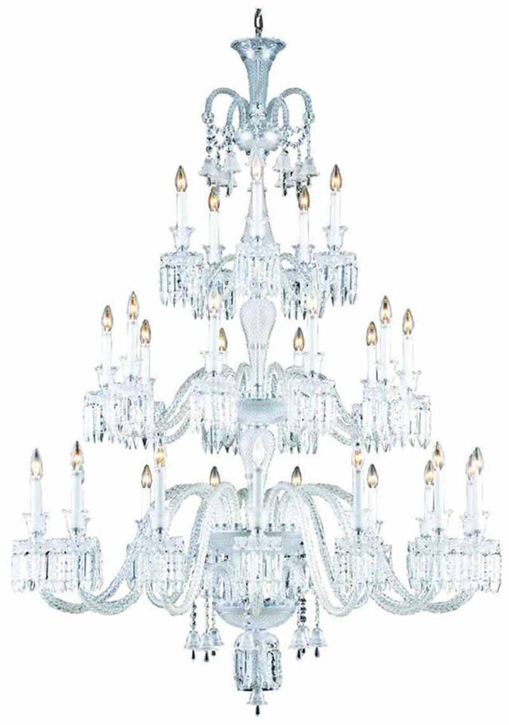 C121-8930G54C/EC By Elegant Lighting - Majestic Collection Chrome Finish 30 Lights Foyer/Hallway