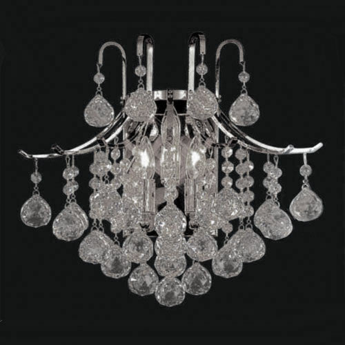 A93-SILVER/3/876 Wall Sconces WALL SCONCE Chandeliers, Crystal Chandelier, Crystal Chandeliers, Lighting