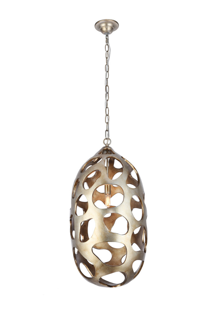 ZC121-1545D14GS - Urban Classic: Bombay 1 light in Gilded Silver chandelier