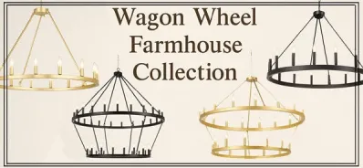 Wagon Wheel Farmhouse Chandeliers
