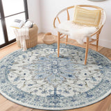 Area Rugs Washable Non-Slip, Floral Vintage Distress Print Pattern Medallion Carpet for Living Room Bedroom Dining Room