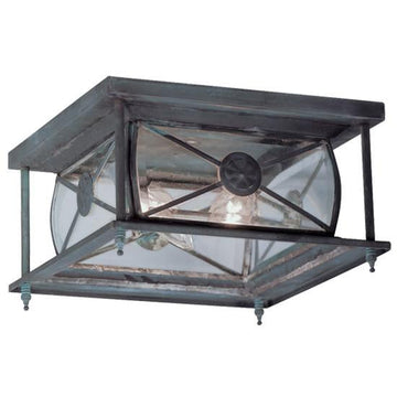 Livex Providence 2 Light Charcoal Outdoor Ceiling Mount - C185-2090-61