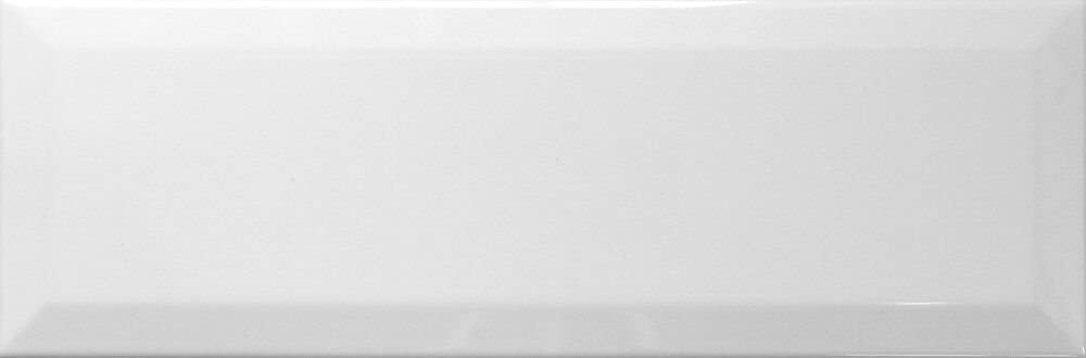 4x10 White Glossy Finish Beveled Edge Ceramic Subway Wall Tile (38 Pieces 11 Sq. Ft. / Box) Wall, Backsplash