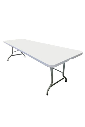 96" x 30" (8 Foot) Rectangle Heavy Duty Fold-In-Half Plastic Table