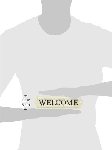 Antique White Welcome Sign