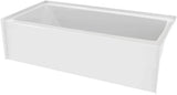 Prism 60 in. L x 30 in. W Acrylic Alcove Right-Hand Drain Bathtub, White