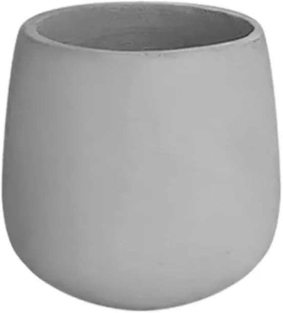 Round Concrete Planter, Large Caliber Planting Floor Indoor and Outdoor Large Planters Patio Gardens(24 * 25)