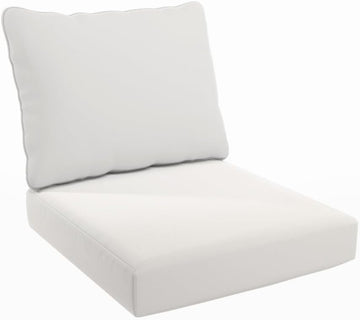 Outdoor Deep Seat, Patio Seat Cushion, 24 x 48 Inch, Premium Outdoor Memory Foam, Fade Resistant, Solstice Olefin