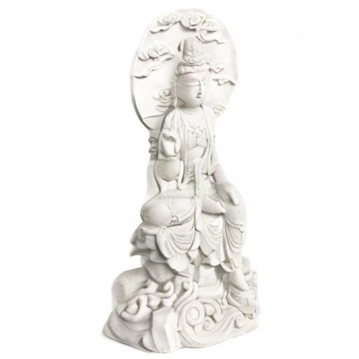 Kwan Yin Statue, Buddha, Sculpture, 8 Inch