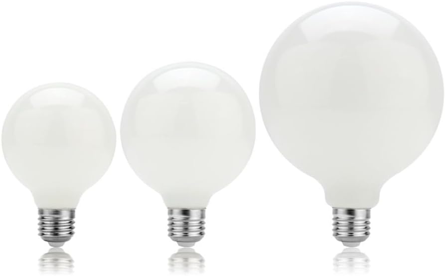 Lights, Pack of 1, LED Light Lamp E27 AC85V-265V 5W A60/ST64/G80/G95/G125 Milky Glass Edison Globe Ball Bulbs
