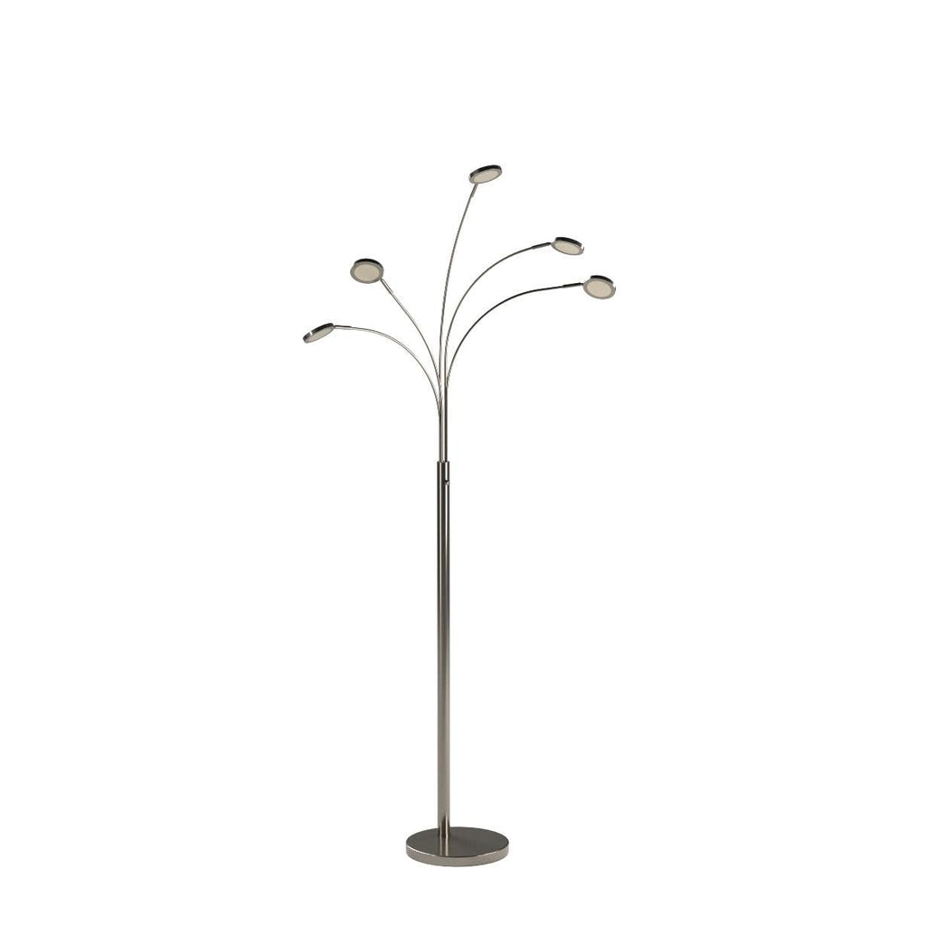 Orion Arc Floor Lamp, Tree Floor Lamp with 5 Adjustable Arms, Multi-Head Standing Lamp with Flexible Rotating LEDs