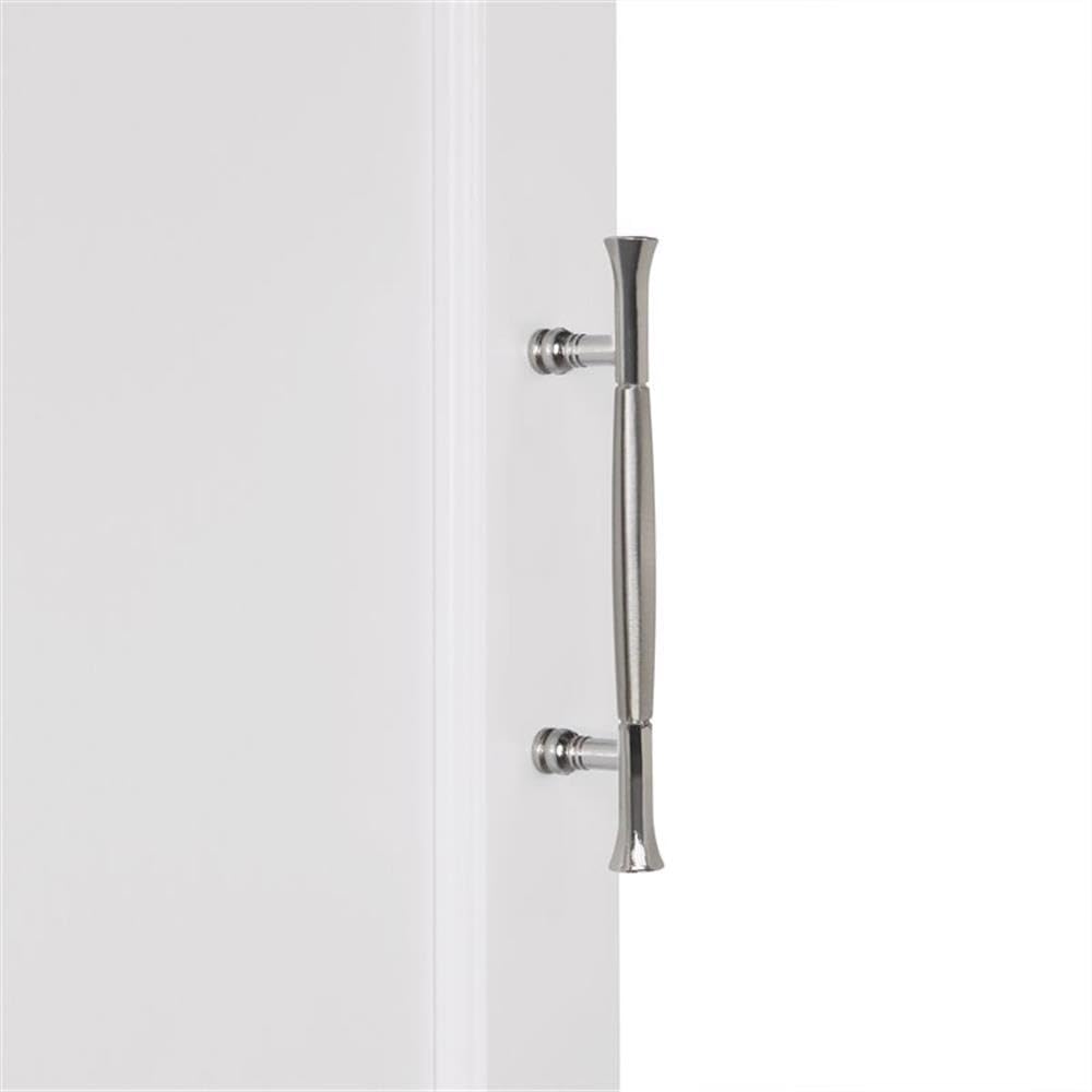 Somerset Bathroom Corner Wall Linen Storage Cabinet, White