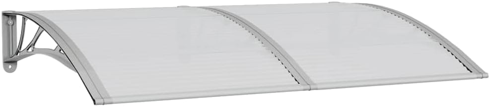 59.1 x 39.4 Inch Front Door Canopy, Outdoor Patio Porch Awning, Weather-Resistant Polycarbonate Shelter for Windows