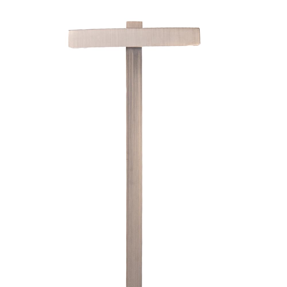 12V Cast Brass Flat Top Path Light (Bronze)