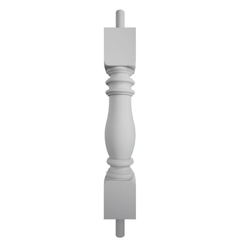 Endurathane 500 Series Amy Baluster: 2 1/2"W x 15"H (5 3/4" On Center Spacing for 4" Sphere Code), Factory Primed