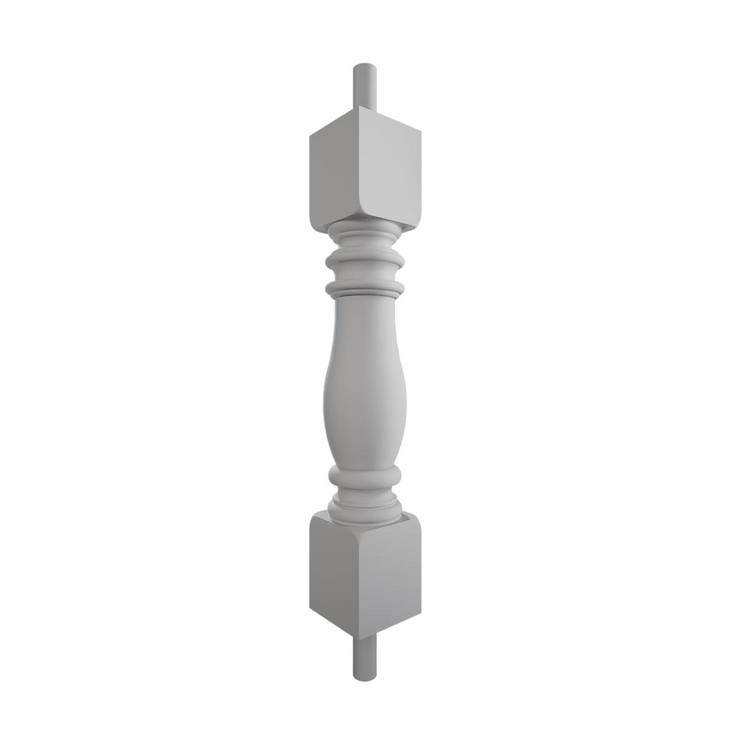 Endurathane 500 Series Amy Baluster: 2 1/2"W x 15"H (5 3/4" On Center Spacing for 4" Sphere Code), Factory Primed