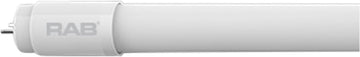 RAB T8-14-48GC-850-HYB, 4 ft, 14 Watt, 5000K Daylight White, 2000 Lumens, LED T8 Tube, Hybrid (Works with Ballast or