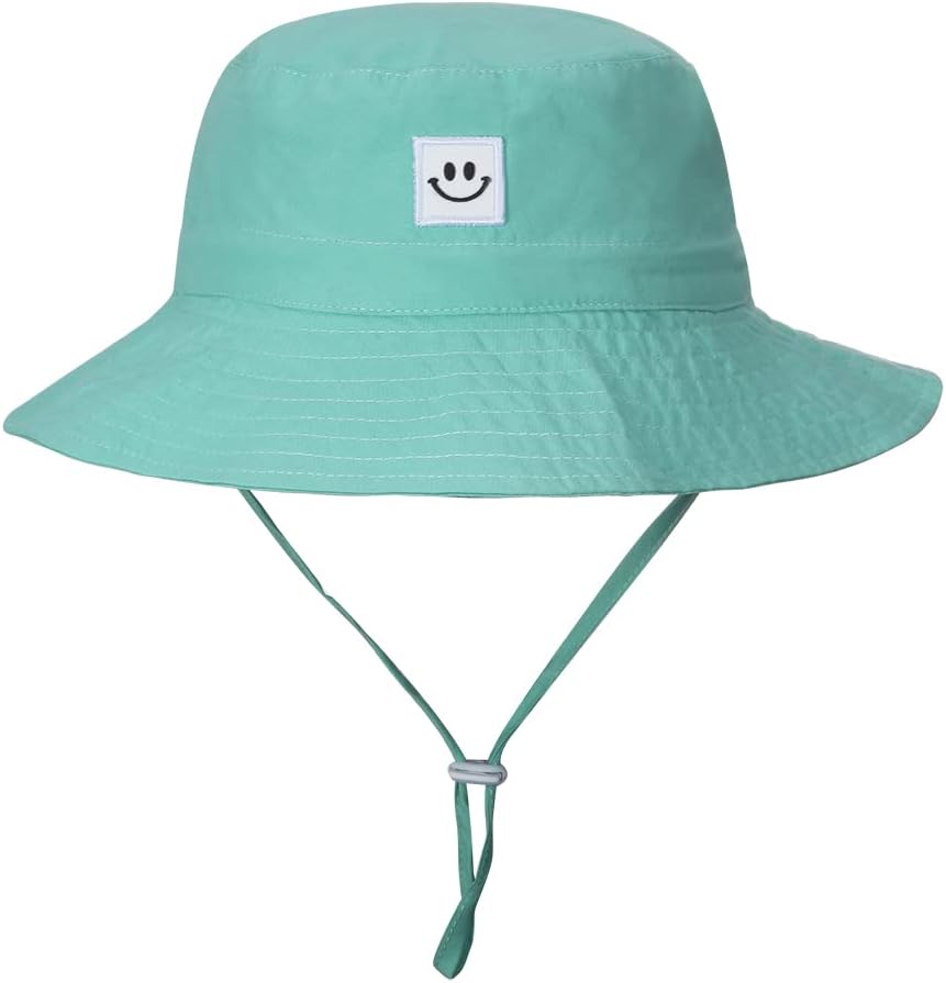 Baby Sun Hat Smile Face UPF 50+ Toddler Bucket Hat for Boys Girls