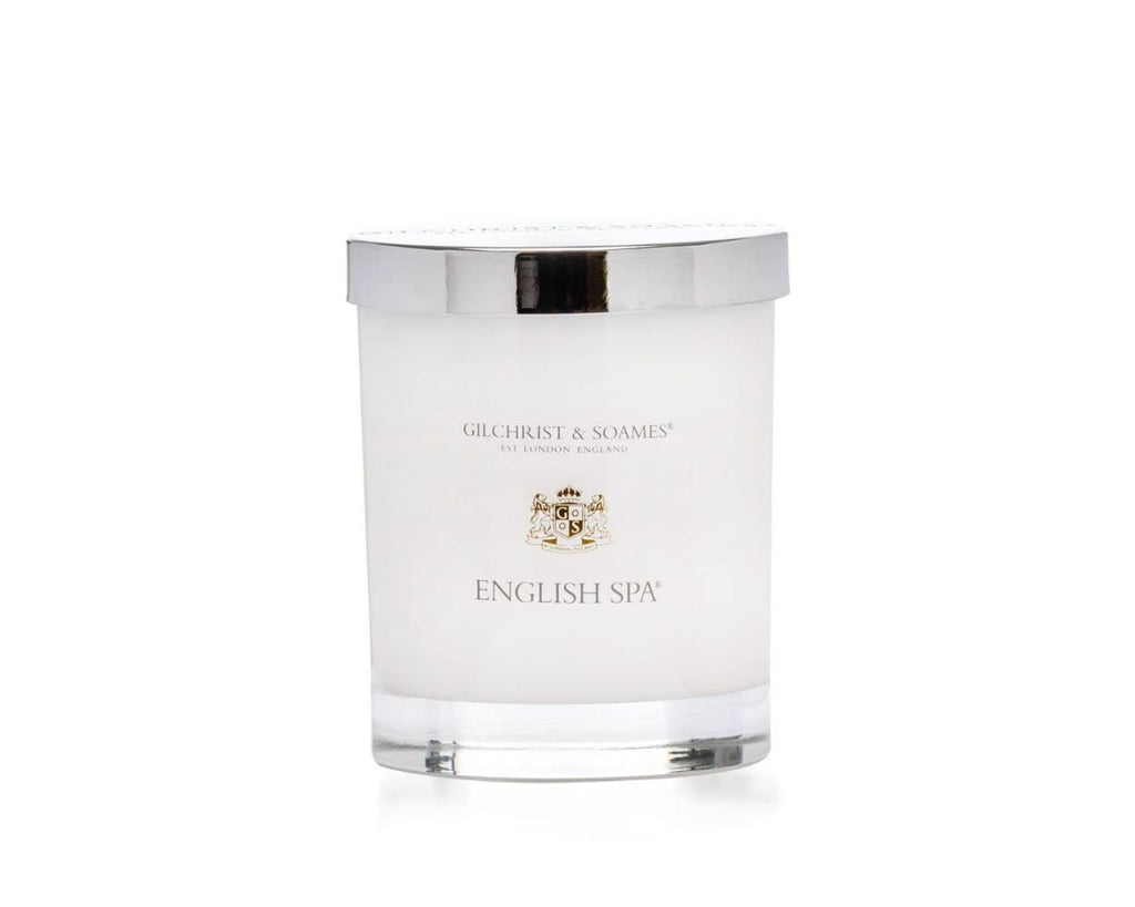 English Spa Luxury Candle (8oz), Sea Grass, Lemon, and Lily - USA Poured, Coconut Oil and Soy Wax Blend, Cotton Wick
