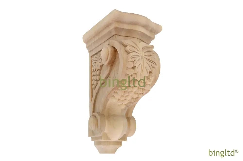 10" Tall Corbel Traditional Solid Rubberwood - 1 PC (C19-RW-UNF)