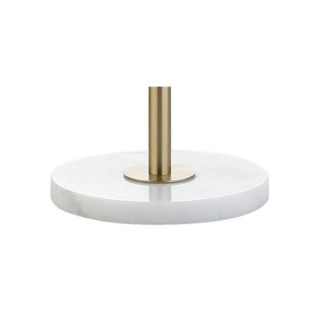 June 65" Adjustable Metal Marble Floor Lamp, Brass Gold