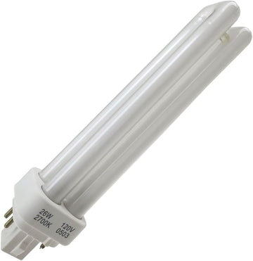 26 Watt, 2700K, Quad Tube Diammable Fluorescent Tube Light Bulb (2 Pack)
