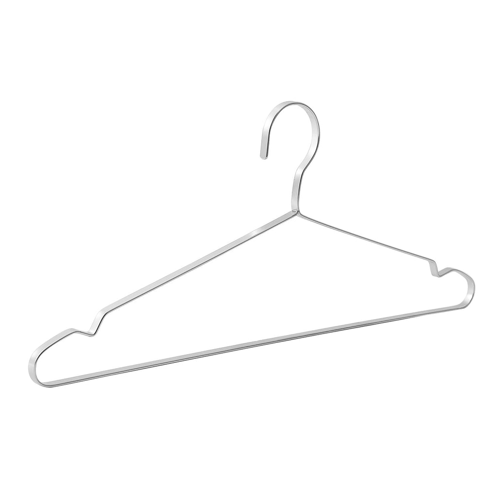 20 Pack Heavy Duty Extra Wide Stainless Steel Coats Hangers, 17.7" Strong Durable Metal Hanger for Heavy Garments