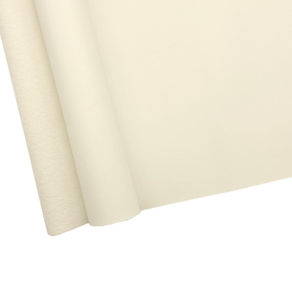 Soft Smooth Faux Leather Fabric Solid Color Vegan Synthetic Imitation Leather Fabric 16" x 54" Large Size for