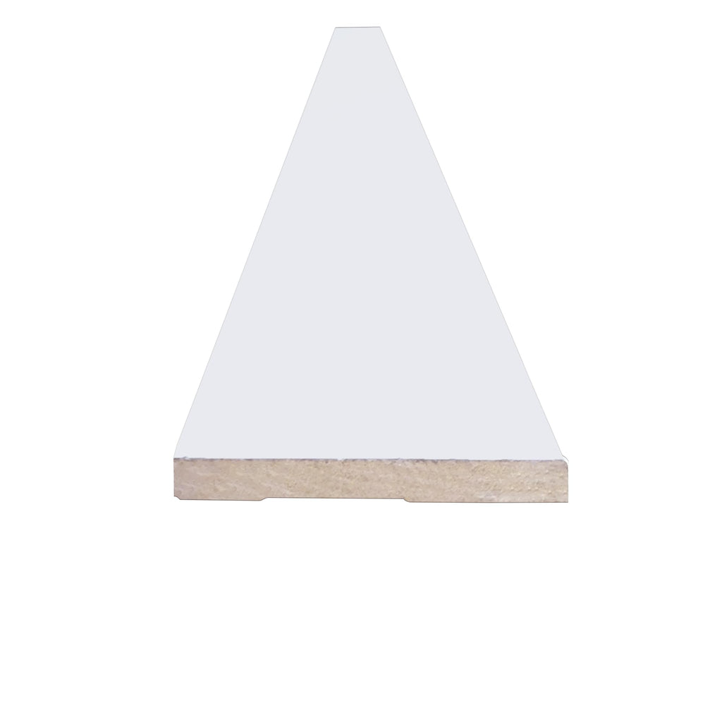 3-1/4" Baseboard Moulding, Primed Fingerjoint Poplar, Modern Craftsman Style, 1/2" x 3-1/4" x 94", 4709