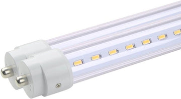 LED 8Ft Tube Light Bulb T8/T10/T12 6000K (Cool White) Clear Cover FA8 Single Pin AC100V-277V UL Listed 36W (75W