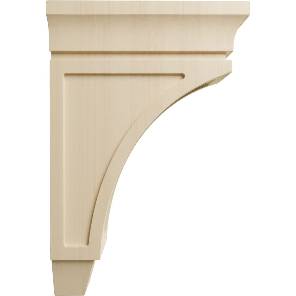 Medium Lucan Wood Corbels, 4"W x 8"D x 12"H, Rubberwood
