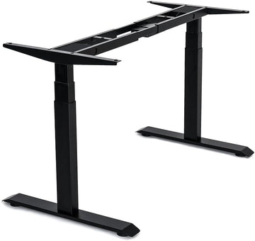 VJ201-S3 Dual Motor 3-Stage Electric Sit Stand Desk Frame Only, Black