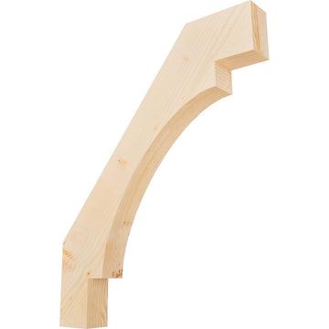 3 1/2"W x 28"D x 34"H Merced Smooth Knee Brace, Douglas Fir