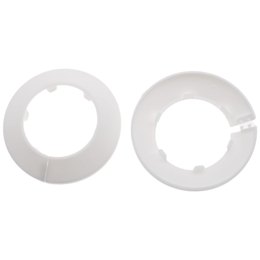 3" Water Pipe Flange Cover 4 Pcs Snap Type Round Escutcheon Plate Cover for Water Pipe Faucet Collar Decoration