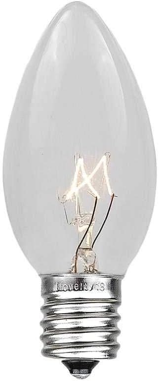 C9 Clear 100 Foot Christmas String Light Set, Green Wire