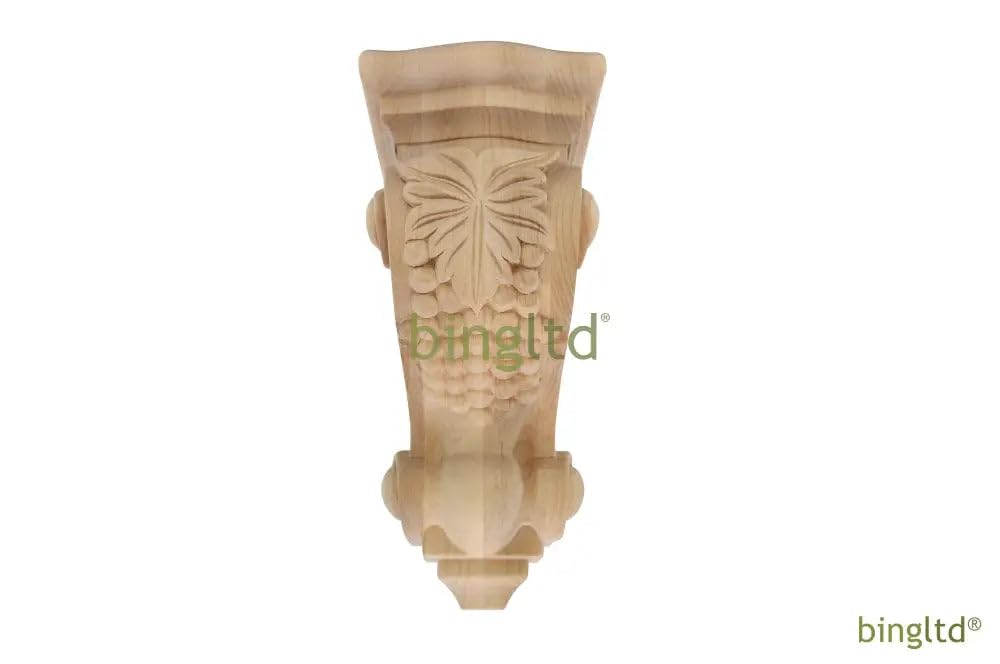 10" Tall Corbel Traditional Solid Rubberwood - 1 PC (C19-RW-UNF)