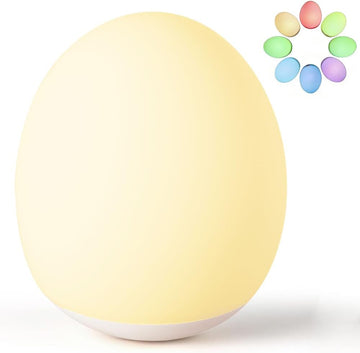 Night Light for Kids, 7 Colors Changing Egg Light