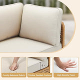 7-Piece Wicker Outdoor Patio Furniture Set | All-Weather Resistant for Patio, Garden & Porch