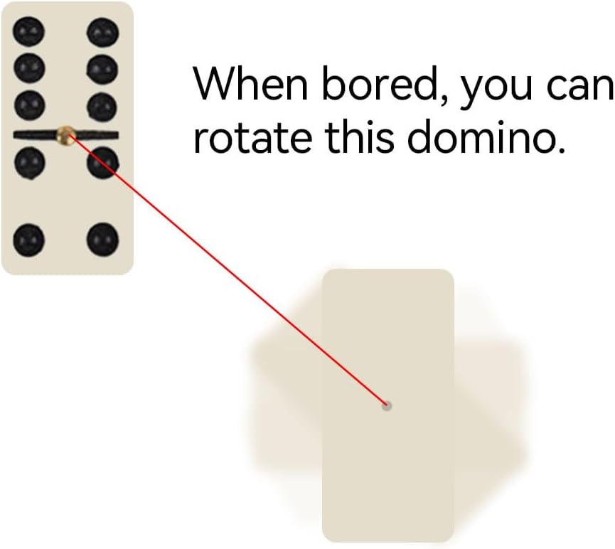 Dominos Set for Adults with Wood Box - Tile Dot Dominoes Games Set ,Classic Dominoes Set, 28 Tiles, Natural Wood - Set of 28